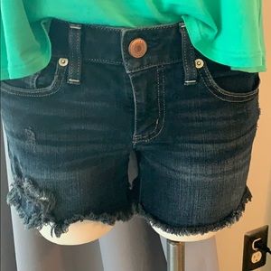 American Eagle denim midi shorts